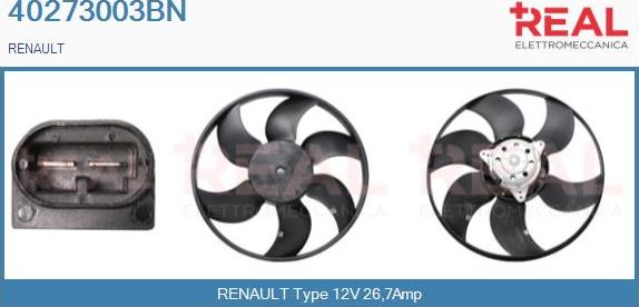REAL 40273003BN - Fen, radiator furqanavto.az