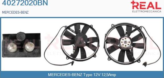 REAL 40272020BN - Elektrik mühərriki, radiator ventilyatoru furqanavto.az