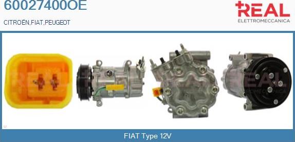 REAL 60027400OE - Kompressor, kondisioner furqanavto.az