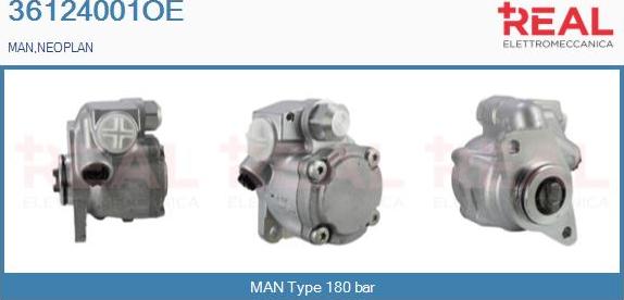 REAL 36124001OE - Hidravlik nasos, sükan sistemi furqanavto.az