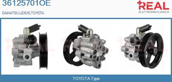 REAL 36125701OE - Hidravlik nasos, sükan sistemi furqanavto.az