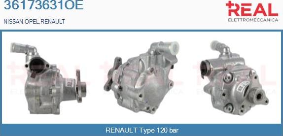 REAL 36173631OE - Hidravlik nasos, sükan sistemi furqanavto.az