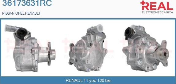 REAL 36173631RC - Hidravlik nasos, sükan sistemi furqanavto.az