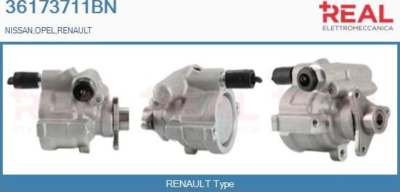 REAL 36173711BN - Hidravlik nasos, sükan sistemi furqanavto.az