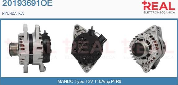 REAL 20193691OE - Alternator furqanavto.az