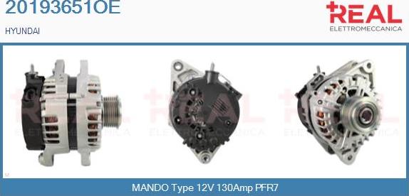 REAL 20193651OE - Alternator furqanavto.az