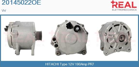 REAL 20145022OE - Alternator furqanavto.az