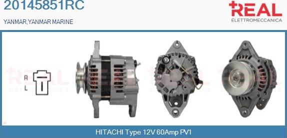 REAL 20145851RC - Alternator furqanavto.az