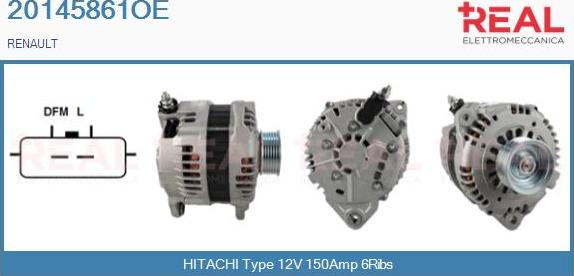 REAL 20145861OE - Alternator furqanavto.az