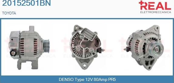 REAL 20152501BN - Alternator furqanavto.az