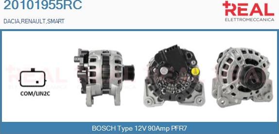 REAL 20101955RC - Alternator furqanavto.az