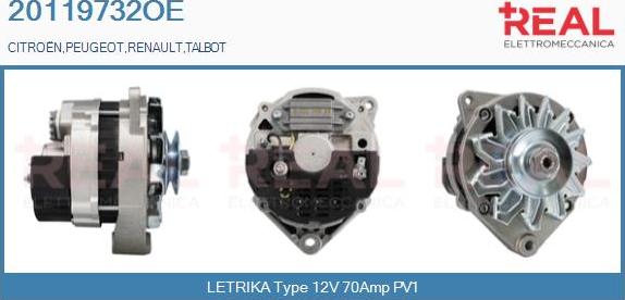 REAL 20119732OE - Alternator furqanavto.az