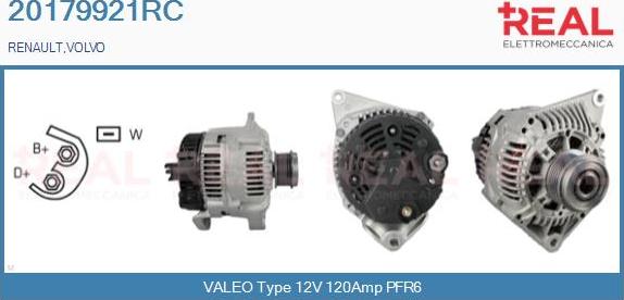 REAL 20179921RC - Alternator furqanavto.az