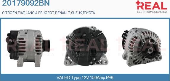 REAL 20179092BN - Alternator furqanavto.az