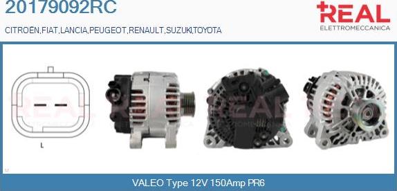 REAL 20179092RC - Alternator furqanavto.az