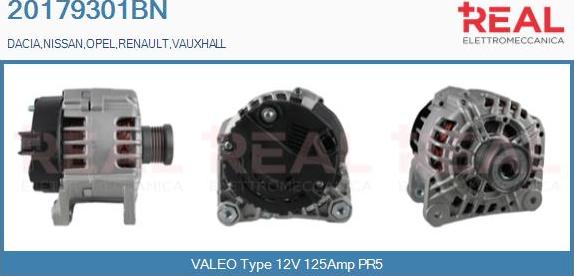 REAL 20179301BN - Alternator furqanavto.az