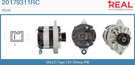 REAL 20179311RC - Alternator furqanavto.az