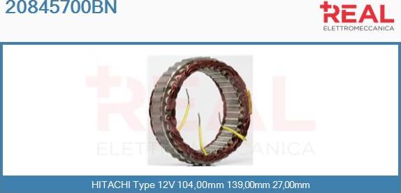 REAL 20845700BN - Stator, alternator furqanavto.az