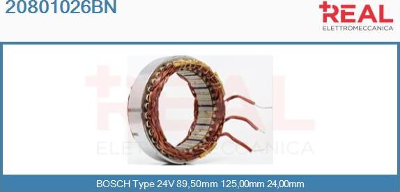 REAL 20801026BN - Stator, alternator furqanavto.az