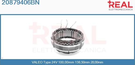 REAL 20879406BN - Stator, alternator furqanavto.az