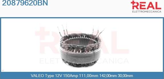 REAL 20879620BN - Stator, alternator furqanavto.az