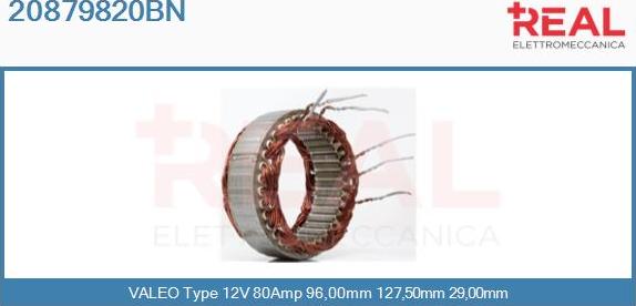 REAL 20879820BN - Stator, alternator furqanavto.az