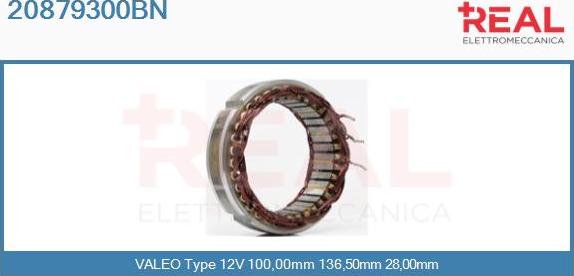 REAL 20879300BN - Stator, alternator furqanavto.az