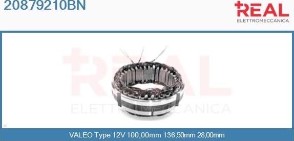 REAL 20879210BN - Stator, alternator furqanavto.az