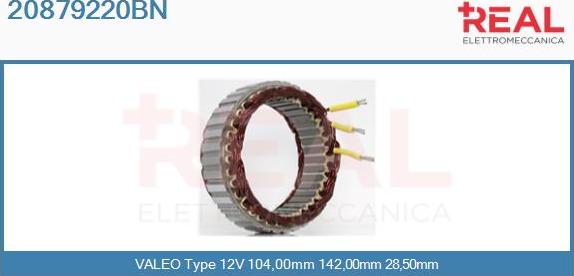 REAL 20879220BN - Stator, alternator furqanavto.az