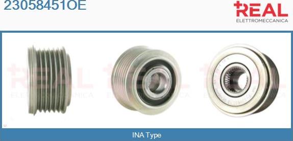 REAL 23058451OE - Kasnak, alternator, sərbəst dönərli mufta furqanavto.az