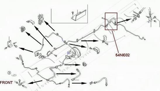 Red Line 54NI032 - Əyləc şlanqı furqanavto.az