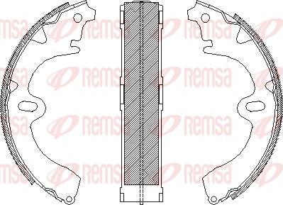 Remsa 4345.00 - Əyləc başlığı, Baraban əyləcləri furqanavto.az