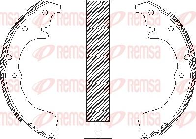 Remsa 4333.00 - Əyləc başlığı, Baraban əyləcləri furqanavto.az