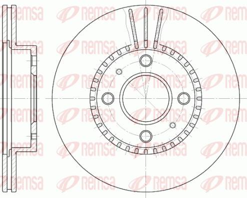 Remsa 6430.10 - Əyləc Diski furqanavto.az