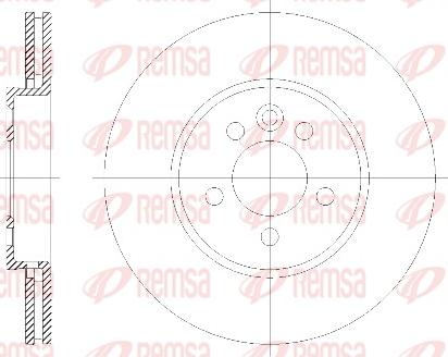 Remsa 6614.10 - Əyləc Diski furqanavto.az