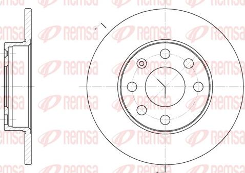Remsa 6057.00 - Əyləc Diski furqanavto.az