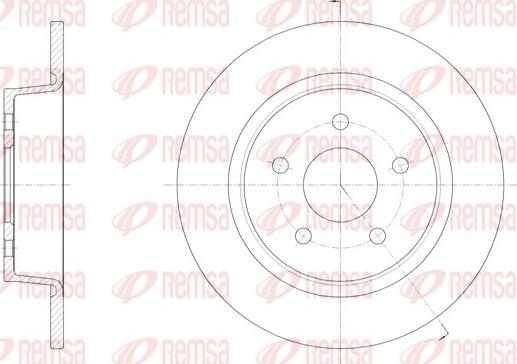 Remsa 61459.00 - Əyləc Diski furqanavto.az