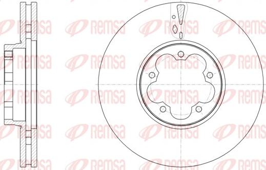 Remsa 61568.10 - Əyləc Diski furqanavto.az