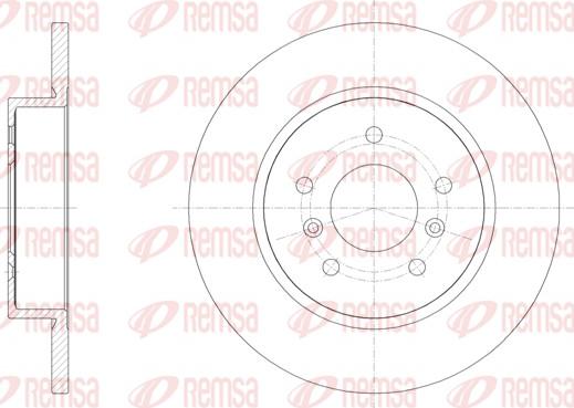 Remsa 61582.00 - Əyləc Diski furqanavto.az