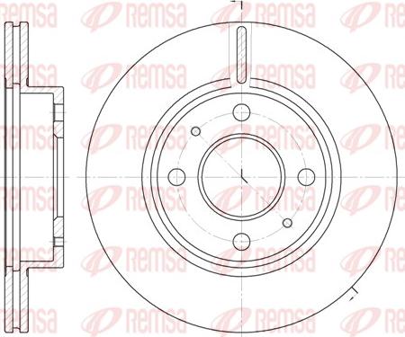 Remsa 6105.10 - Əyləc Diski furqanavto.az