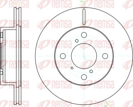 Remsa 61104.10 - Əyləc Diski furqanavto.az