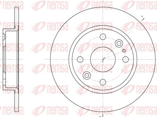 Remsa 61119.00 - Əyləc Diski furqanavto.az