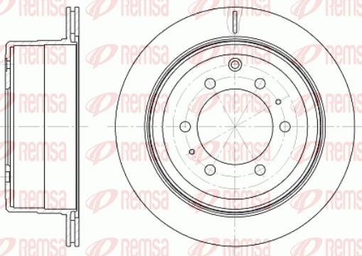 Remsa 61256.10 - Əyləc Diski furqanavto.az