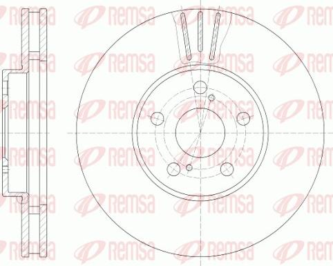 Remsa 6819.10 - Əyləc Diski furqanavto.az