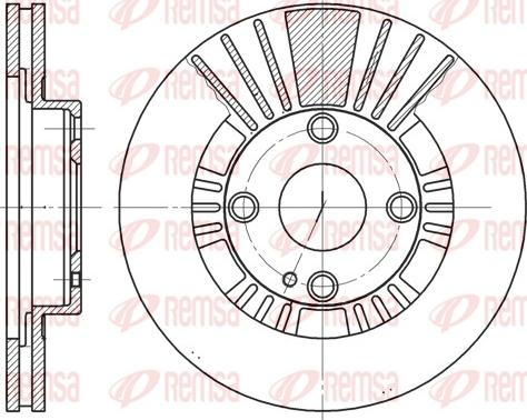 Remsa 6812.10 - Əyləc Diski furqanavto.az