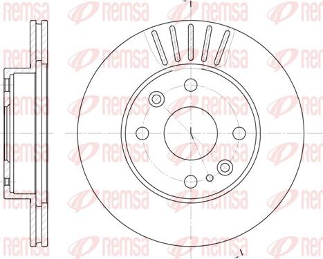 Remsa 6386.10 - Əyləc Diski www.furqanavto.az