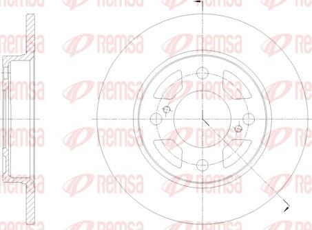 Remsa 62099.00 - Əyləc Diski furqanavto.az