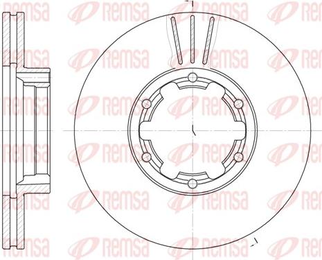 Remsa 6234.10 - Əyləc Diski furqanavto.az