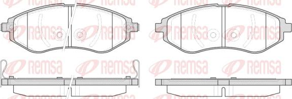 Remsa 0986.02 - Əyləc altlığı dəsti, əyləc diski www.furqanavto.az