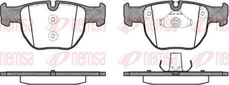 Remsa 0979.00 - Əyləc altlığı dəsti, əyləc diski furqanavto.az